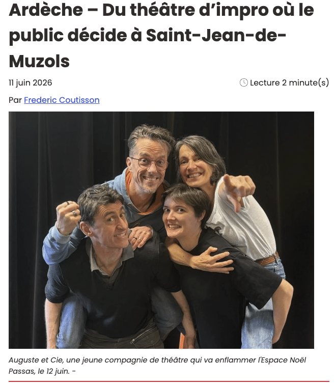 Impro à la carte | Saint Jean de Muzols (07)